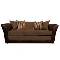Sofá Elegant Detail Minesota 3 Cuerpos Café