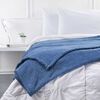 Frazada Sherpa Casanova 1,5 Plazas Liso Azul