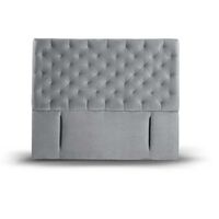 Respaldo Latam Home King Brescia Tela Velvet Gris
