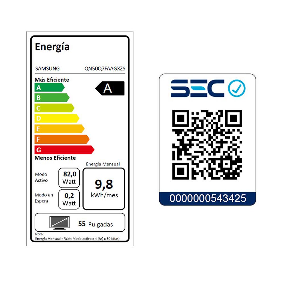 QLED Smart TV 50" Samsung Q7FA 4K Vision AI 2025