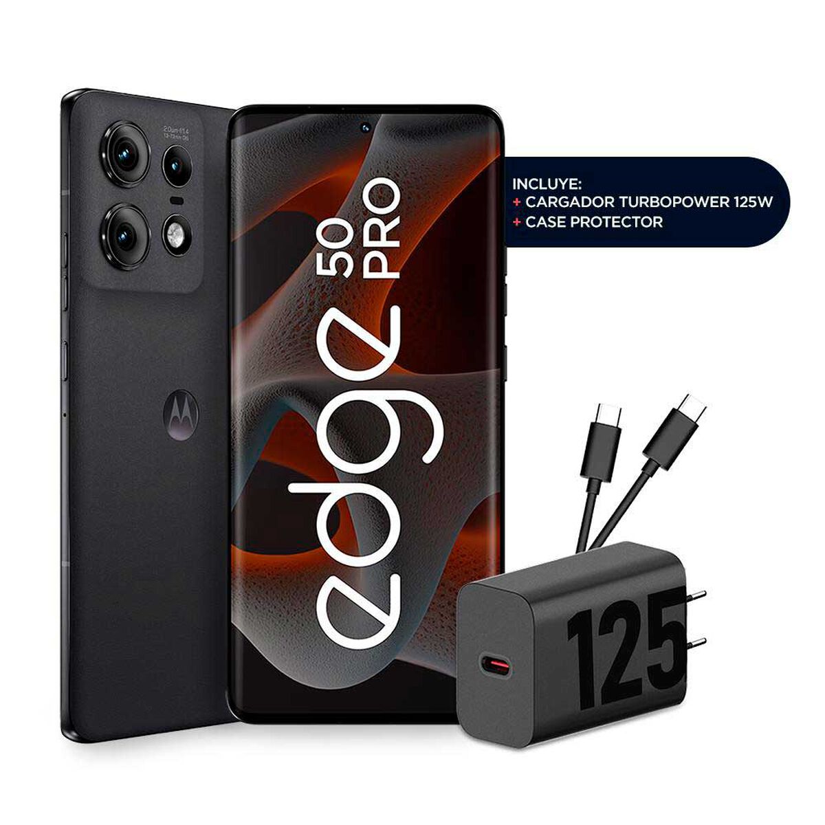 Celular Motorola Edge 50 Pro 512GB 6,67" Negro Eclipse Liberado