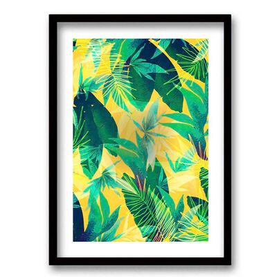 Cuadro Decorativo Retela Tropical Leaves 70 x 50 cm