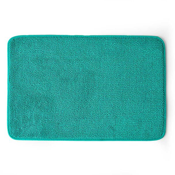 Piso de Baño American Family Chenille 60 x 40 cm. Turquesa