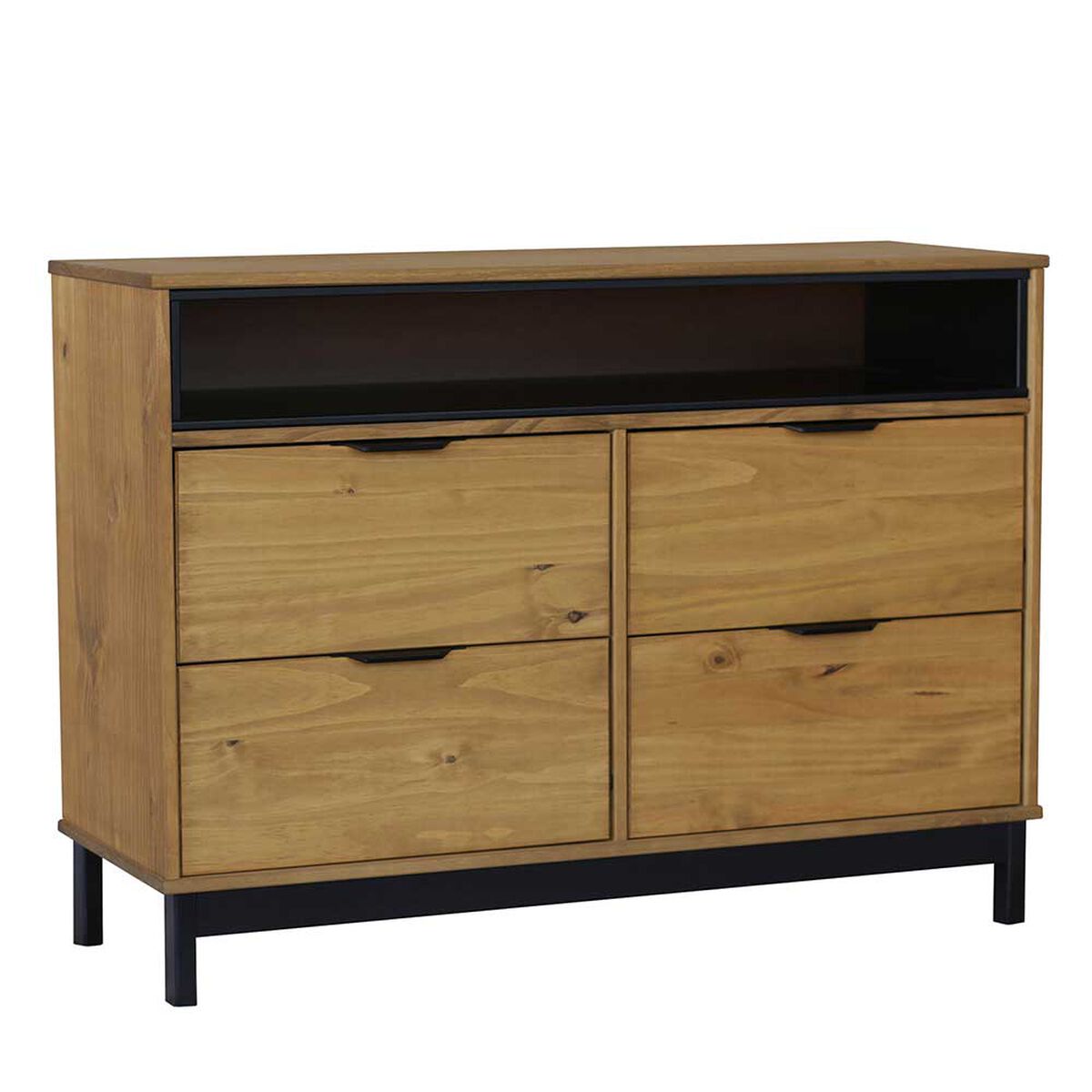 C&oacute;moda Vekkahome Iris 4 Cajones Caf&eacute;