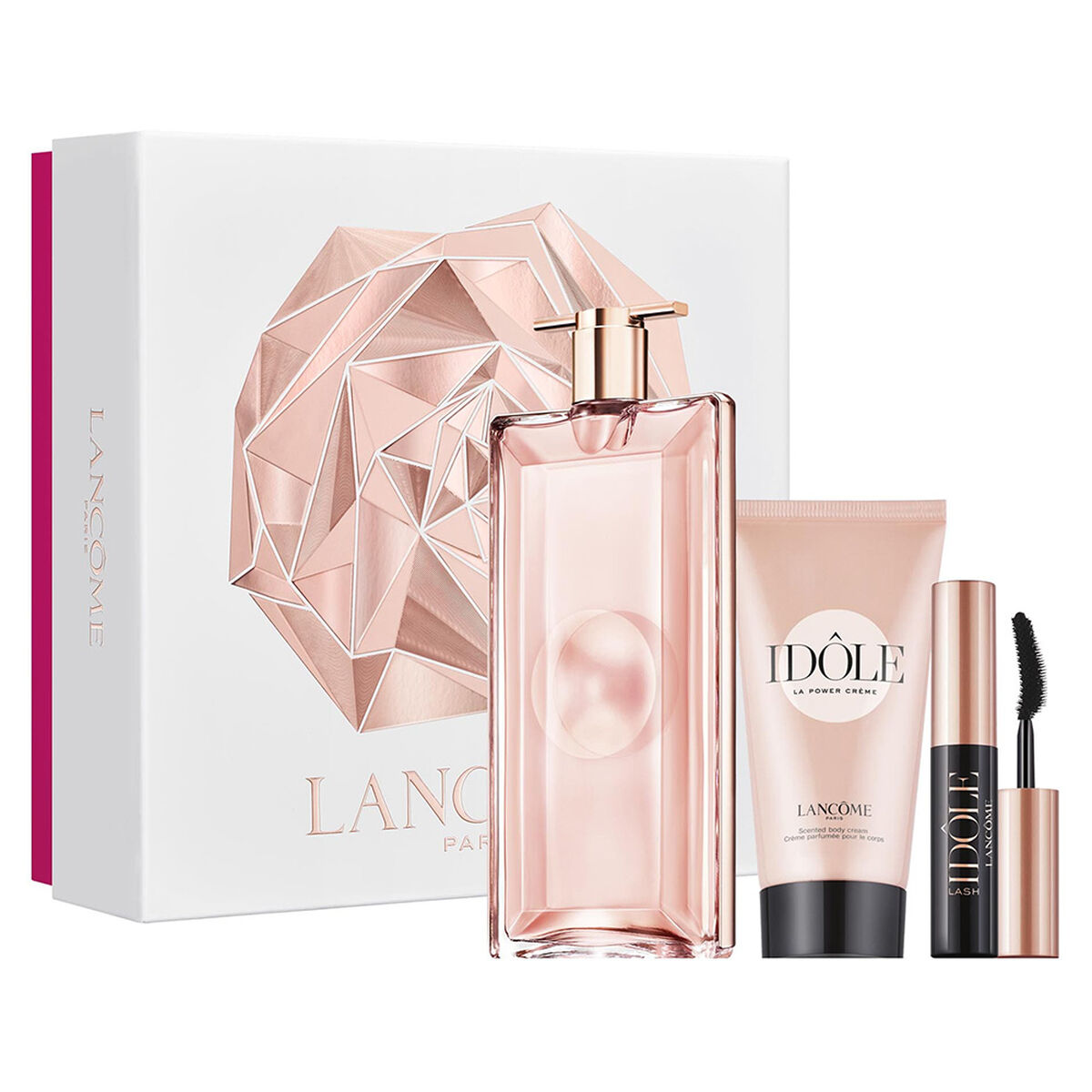 Set Perfume Lancome Idole EDP 50 ml + Body Lotion 50 ml + Mascara de Pestañas Lash Idole