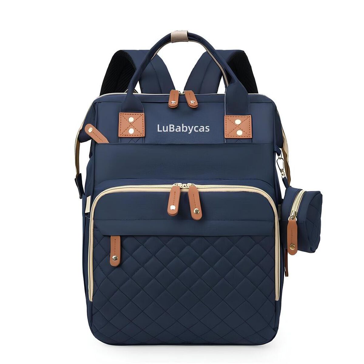 Mochila Maternal Lubabycas Impermeable con Accesorios Azul