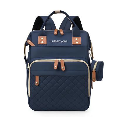 Mochila Maternal Lubabycas Impermeable con Accesorios Azul