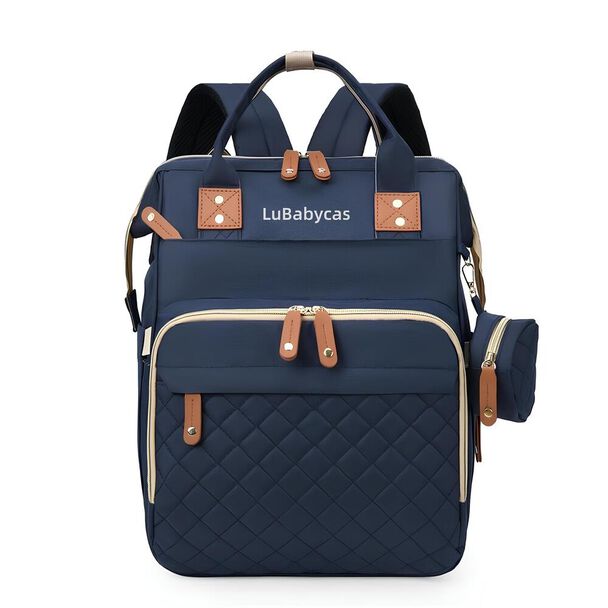 Mochila Maternal Lubabycas Impermeable con Accesorios Azul