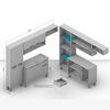 Mueble de Cocina Vekkahome Madri 1 Cajón 9 Puertas Gris