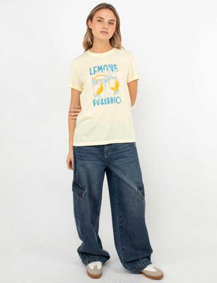 Imagen 2 del producto Polera Con Estampado Mujer Icono Amarillo