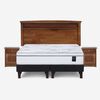 Cama Europea Rosen Base Dividida 2 Plazas Art 4 + Respaldo + 2 Veladores Veneto
