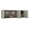 Mueble de Cocina Superior TuHome Gante 3 Puertas Rovere Niebla