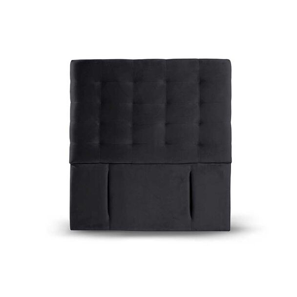 Respaldo Latam Home 1,5 Plazas Napoles Tela Velvet Negro