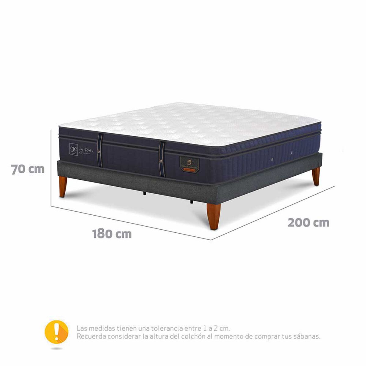 Cama Europea CIC King Grand Premium