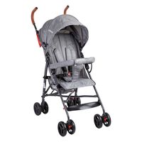 Coche Paragua Bebe 5126 Plegable Liviano Compacto Gris Bebesit