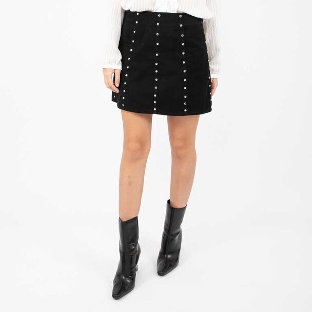 Falda Mini Apliques Mujer Zibel