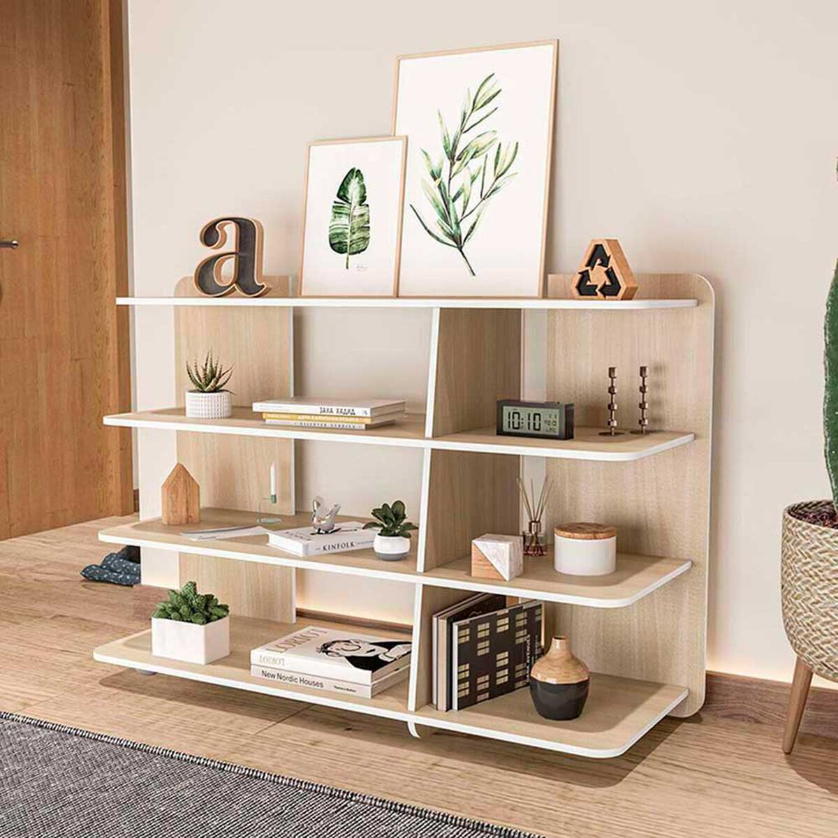 Estante Vekkahome Pietra Caf&eacute;