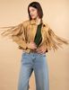 Chaqueta Suede Flecos Mujer Zibel