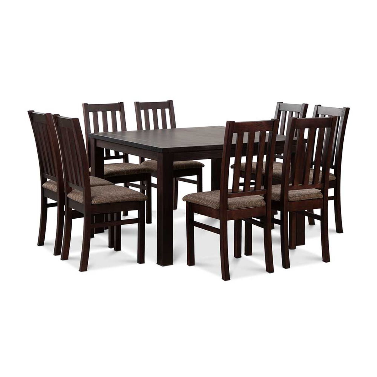 Juego de Comedor CIC Ñuble Chocolate 8 Sillas