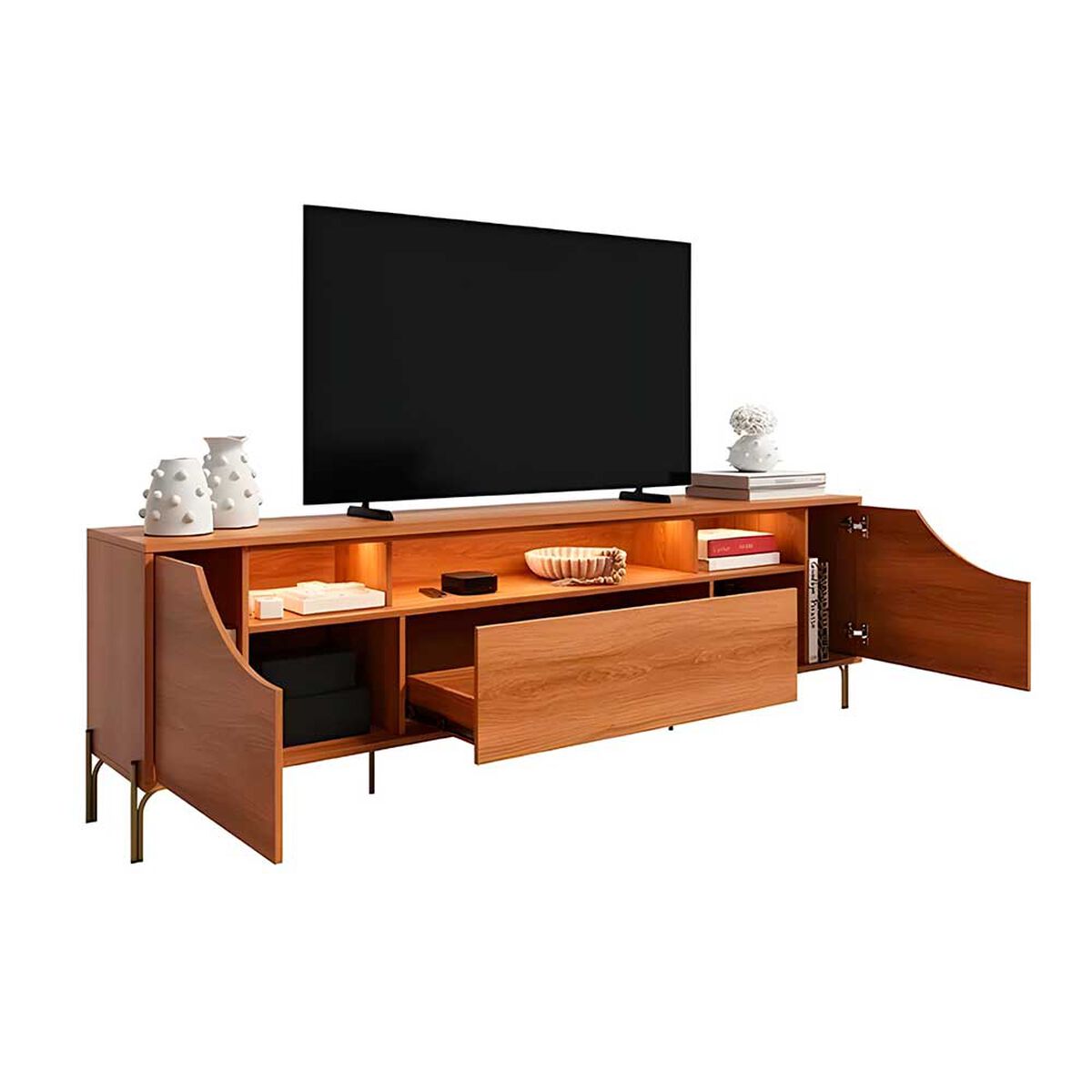 Rack TV Onessta Albi hasta 85" Jequitiba