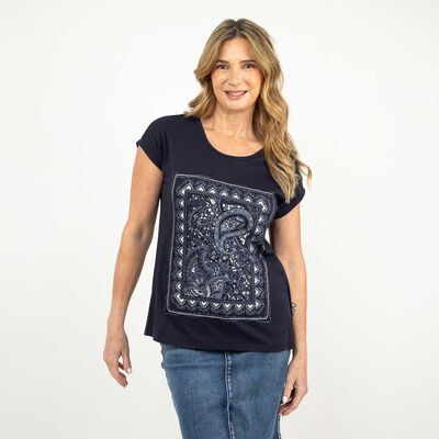 Polera Manga Corta Mujer Portman Club