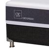 Box Spring CIC 2 Plazas New Ortopedic + Respaldo + 2 Veladores Baker + Almohada