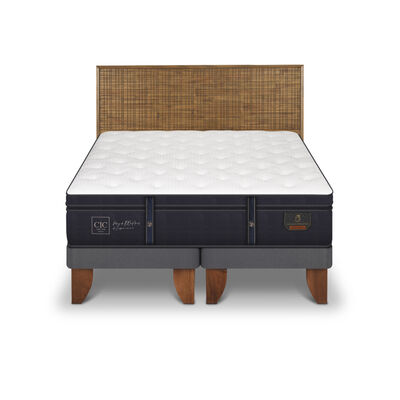 Imagen 1 del producto Cama Europea CIC 2 Plazas Grand Premium + 1 Respaldo Adria