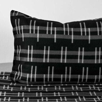 Imagen 2 del producto Sábana de polar American Family 1,5 Plazas Plain Negro