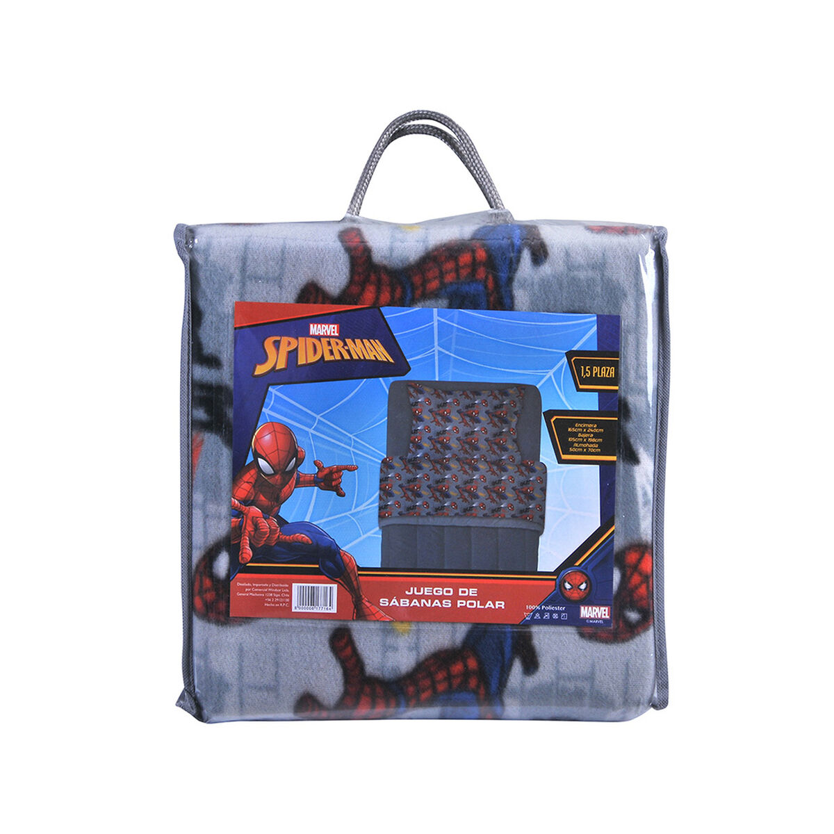 Juego de Sábanas Polar Marvel Spiderman 1,5 Plazas