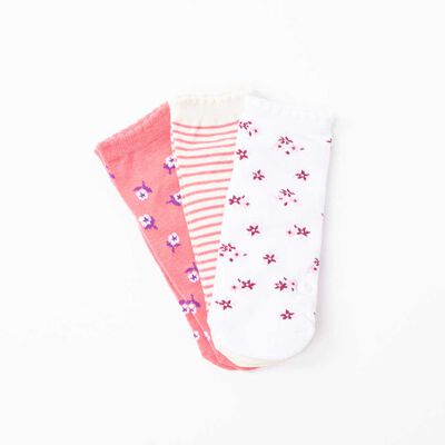 Imagen 1 del producto Pack 3 Calcetines Mujer Icono Coral