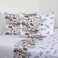 Juego de Sábanas Cannon 200 Hilos 2 Plazas Foliage Blanco