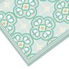 Alfombra Davanti Flor Arabe Turquesa 70 x140 Flor Arabe Turquesa