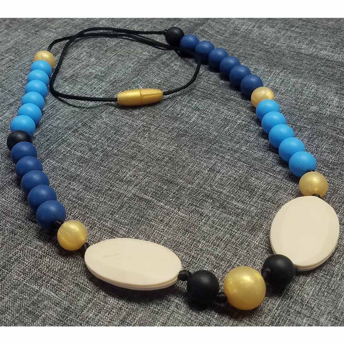 Collar Denticion Silicona Bbpro Azul/Celeste