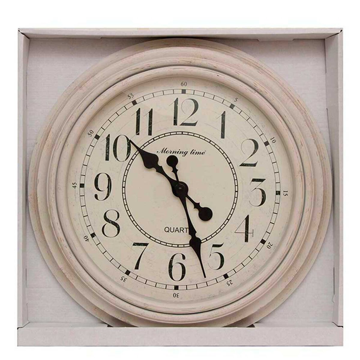 Reloj de Pared Pl&aacute;stico Vgo Circular 50 cm Beige
