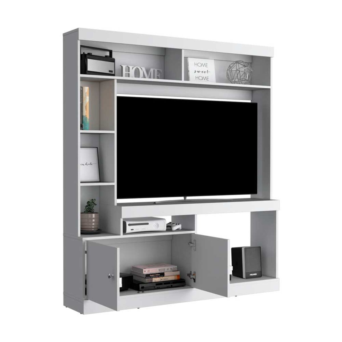 Estante TV TuHome Dante Hasta 65" Nogal Y Miel