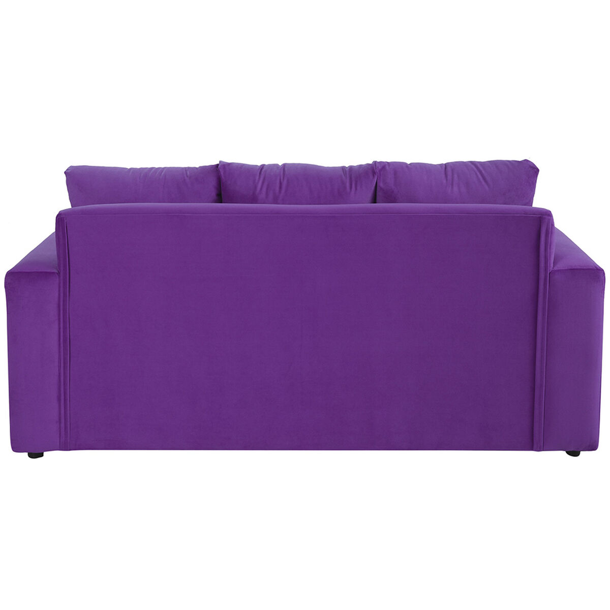 Sofá Felpa Bodevir Kendy 3 Cuerpos Morado
