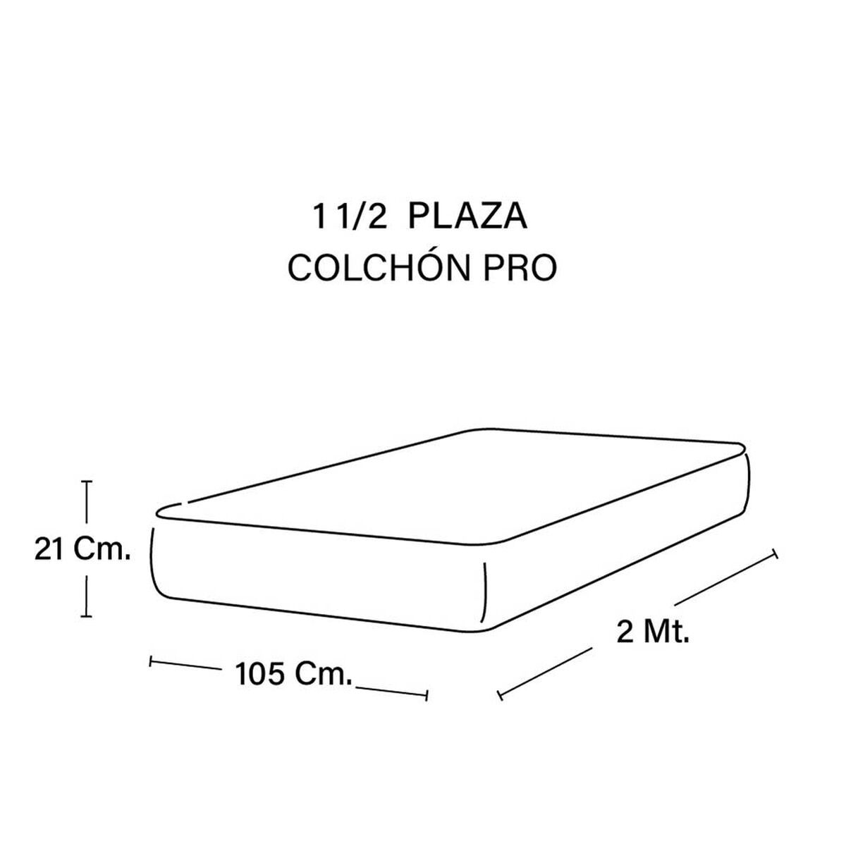 Colchón Latam Home 1,5 Plazas Zen Pro