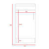 Combo Gabinete Espejo + Mueble Lavamanos + Mueble Auxiliar TuHome Bath 300