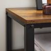 Rack TV Fm Furniture Metalwood Colection Marrón Rústico