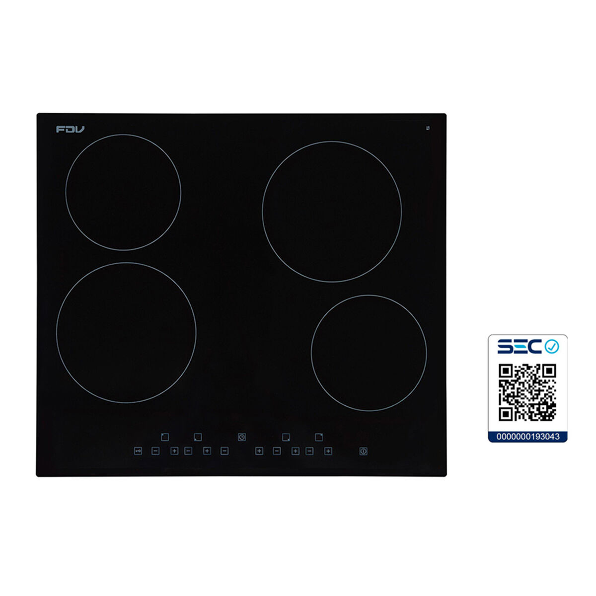 Encimera Eléctrica FDV Deluxe Vitro 4 Touch 60