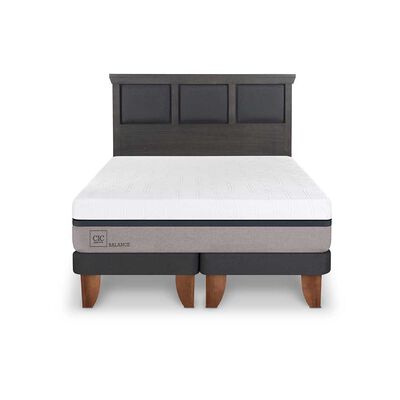 Cama Europea CIC Base Normal King Balance + Respaldo Torino