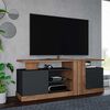 Rack TV Jdo & Design Cristal Negro Hasta 60"