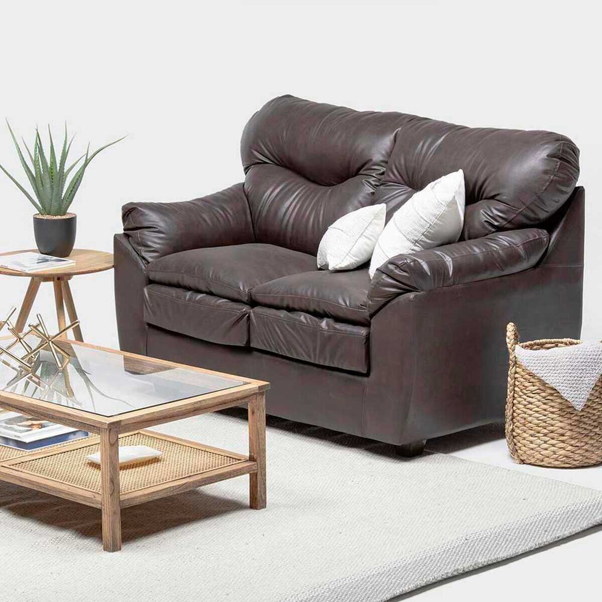 Sof&aacute; Almore Belen 2 Cuerpos Caf&eacute;