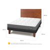 Cama Europea CIC 2 Plazas Anatomic + Respaldo New Villarica