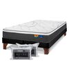 Cama Europea Flex Base Dividida 2 Plazas Mallorca + Pack Almohadas Royal