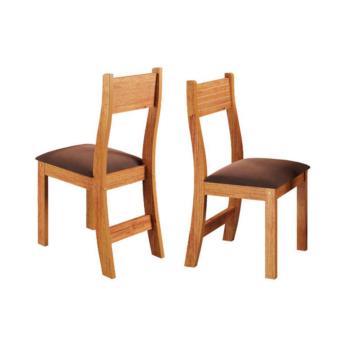 Juego de Comedor Altavision Florencia 4 Sillas Miel Caf&eacute;