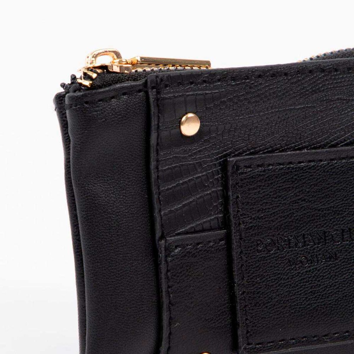 Monedero Ecocuero Negro Portman Club