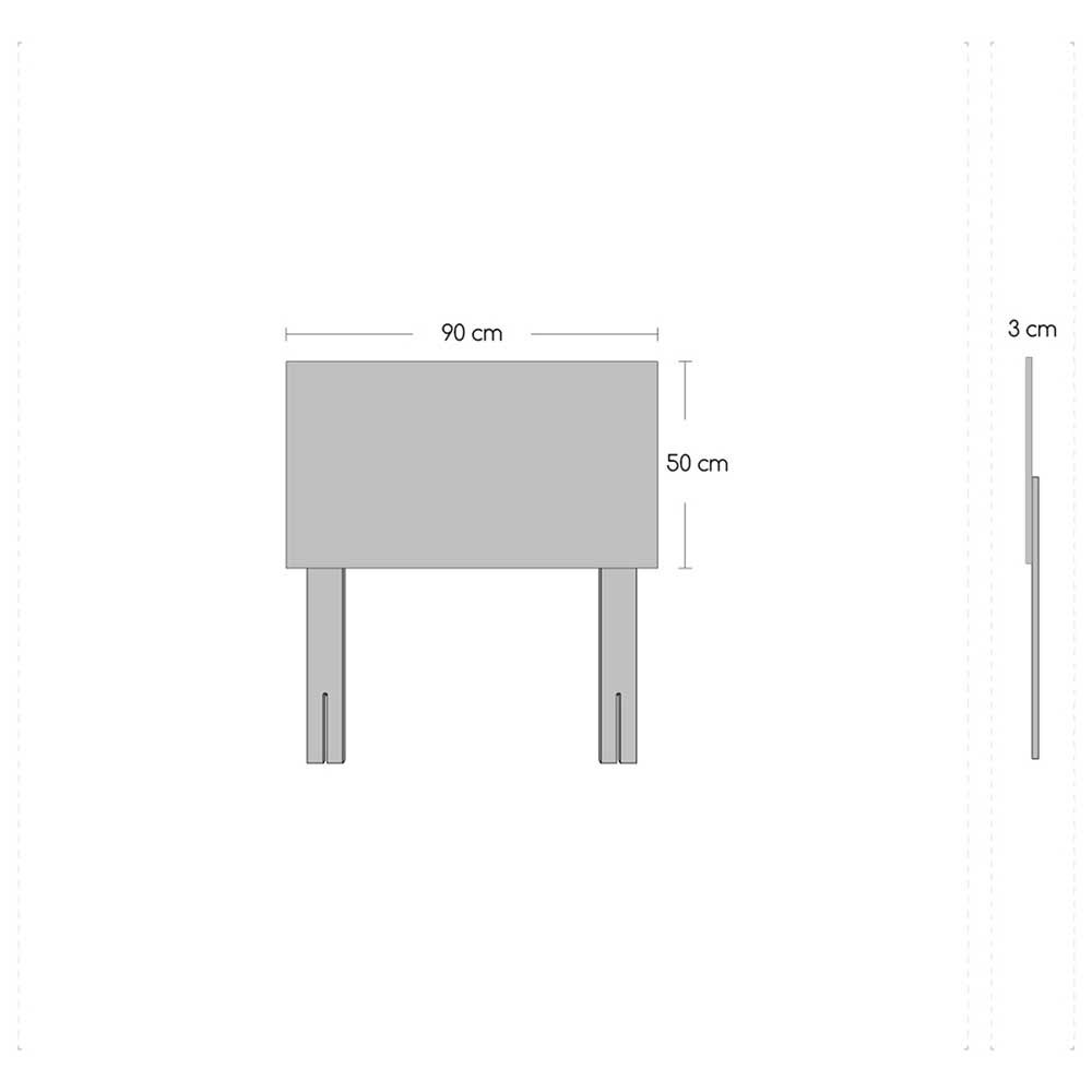 Cama Europea Celta 1 Plaza Bamboo + Respaldo + Velador Alba White