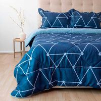 Plumón Doral King Senses Azul y Celeste