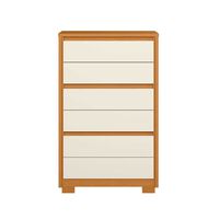 Cómoda Vekkahome Unno 6 Cajones Beige